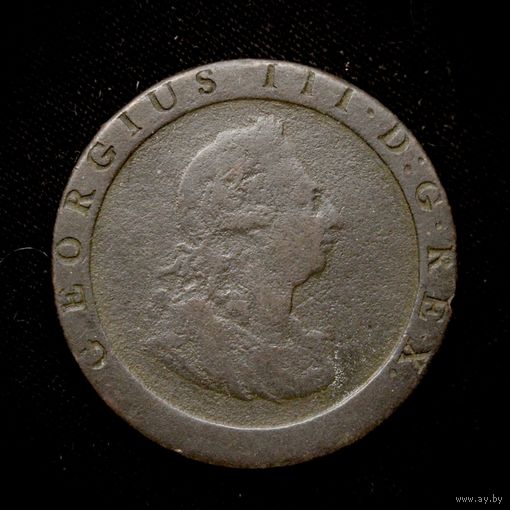 1 пенни 1797. Великобритания, Георг III
