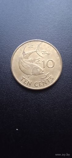 Сейшельские острова 10 центов 1997 г.