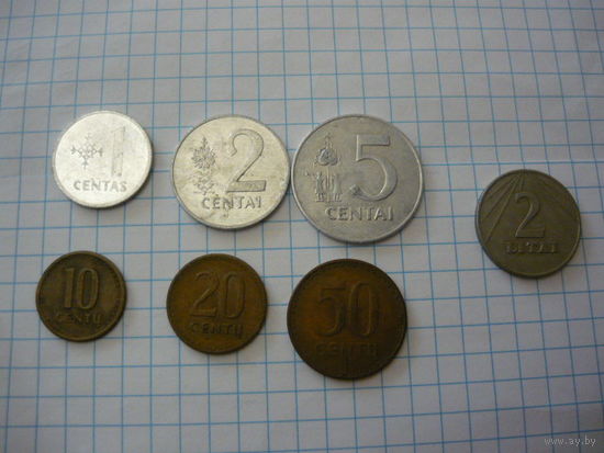 Монеты Литвы 1991г