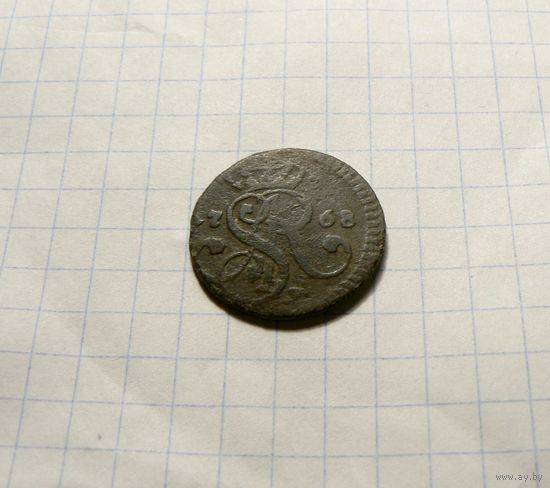 1 грош 1768 Станислав Август Понятовский.