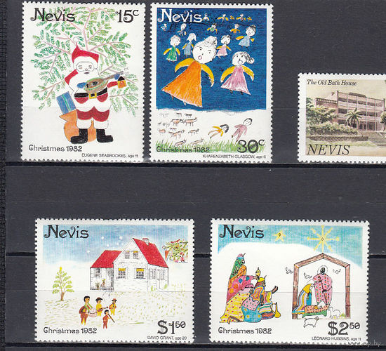 Рождество. Невис. 1982. 4 марки. Michel N 80-83 (1,6 е)