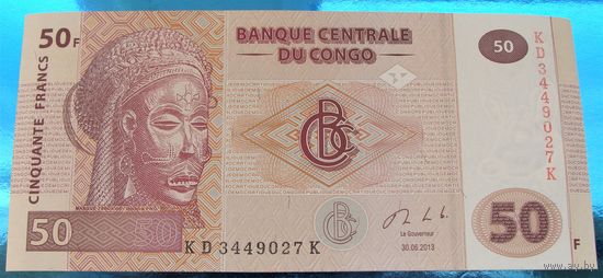 Конго. 50 франков 2013 года  Номер по каталогу: P97A