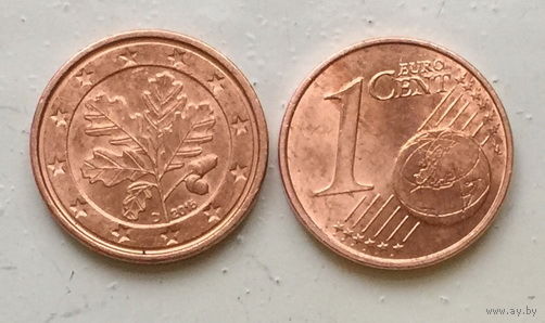 Германия, 1 евроцент 2015 D