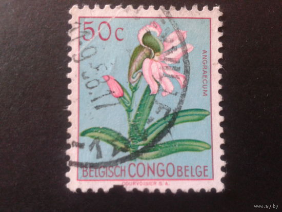 Конго 1952 колония Бельгии цветы