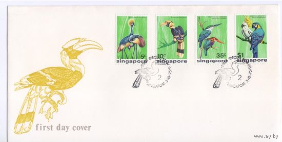 Сингапур 1975. Фауна.Птицы. КПД. Кат.гаш. 38 е.