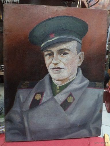 Портрет пограничника ЧФ. Холст, масло. 48*36 см.