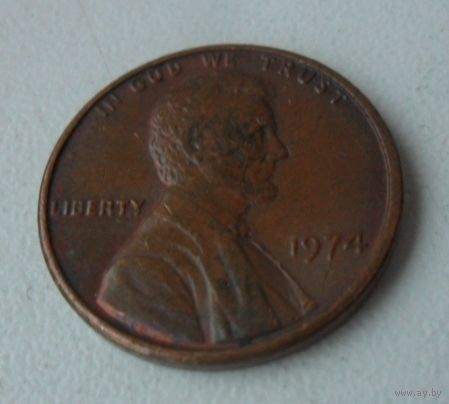 1 цент США 1974 г.в.