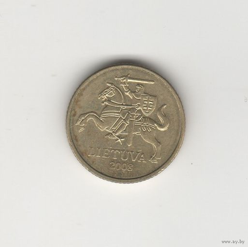 10 центов Литва 2008 Лот 8509
