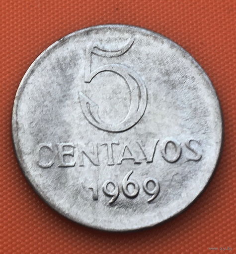69-14 Бразилия, 5 сентаво 1969 г.