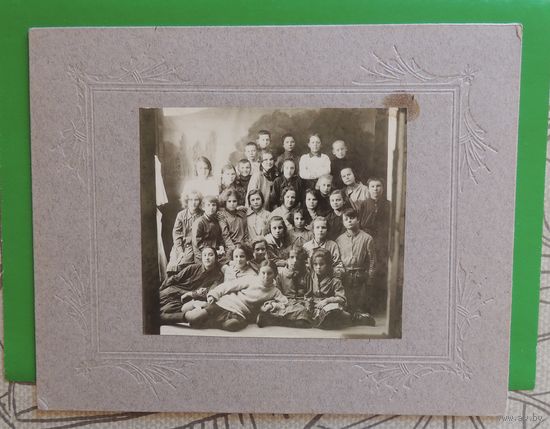 Фото "Школа. Выпускники, Хабаровск", 1927 г., (14*12 см без паспарту)