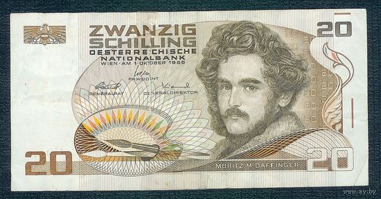 Австрия, 20 шиллингов 1986 год.