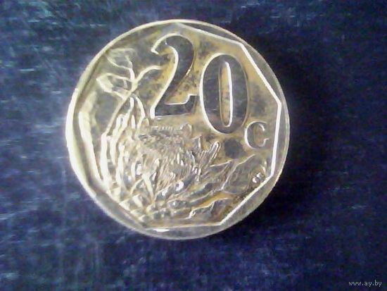 Монеты.Африка.ЮАР 20 Центов 2010.
