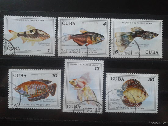 Куба 1978 Аквариумные рыбки Полная серия