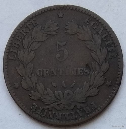 Франция 5 сантимов 1883 г. А