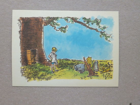 Шепард Вини-Пух открытка Англия 1987  10х15 см