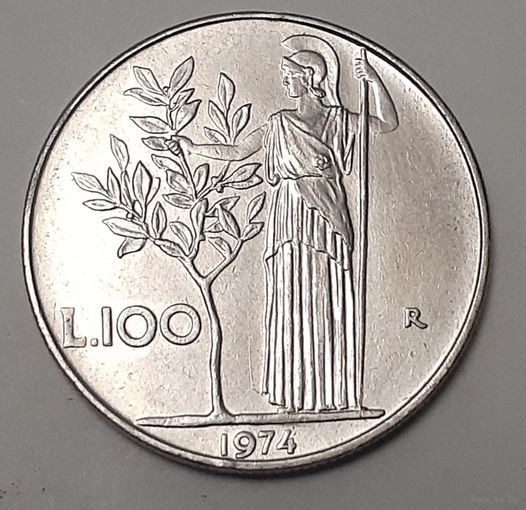 Италия 100 лир, 1974 (15-5-10)