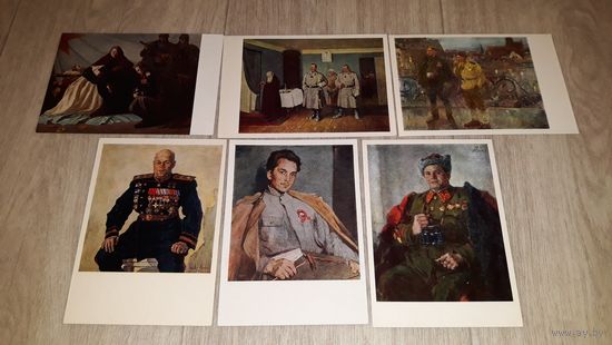 Ордена и медали награды  живопись открытки СССР