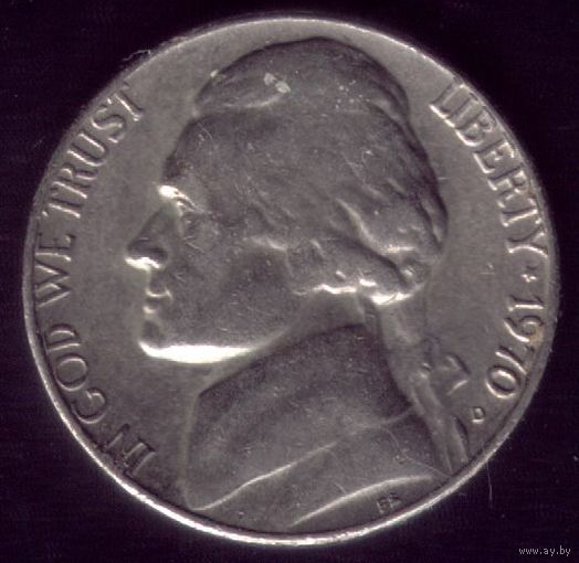 5 центов 1970 год D США