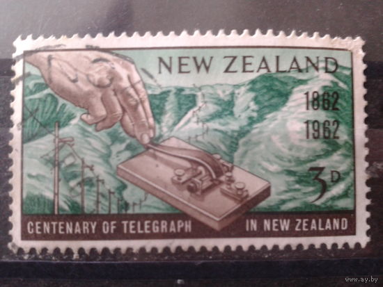 Новая Зеландия 1962 100 лет телеграфу