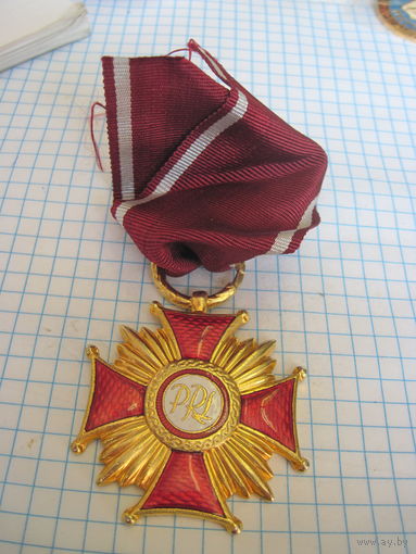 Польский крест заслуги 1 степени с рубля!