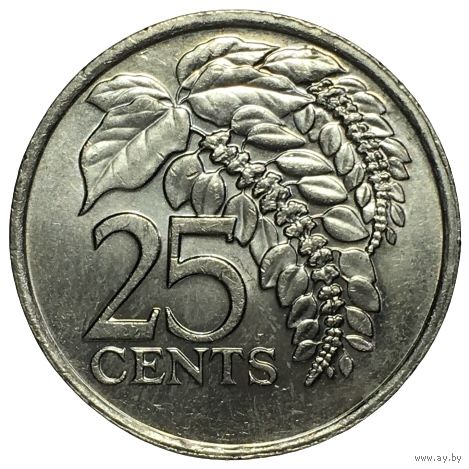 Тринидад и Тобаго 25 центов, 1984