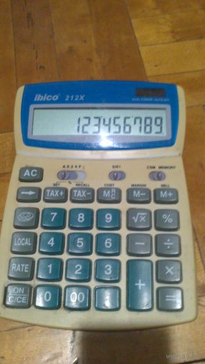 Калькулятор ibico 212X