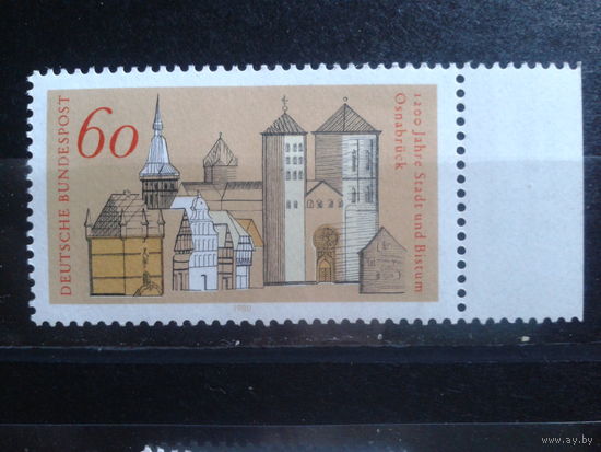 ФРГ 1980 1200 лет г. Оснабрюк, собор и кирха Михель-1,0 евро