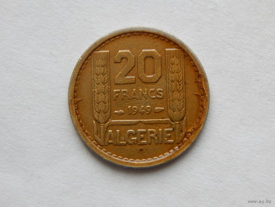 Алжир 20 франков 1949г