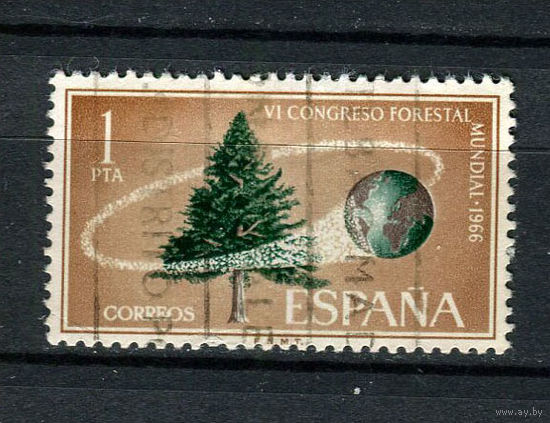 Испания - 1966 - Всемирный конгресс по охране природы - [Mi. 1622] - полная серия - 1 марка. Гашеная.