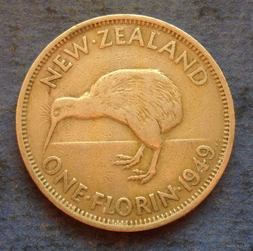 Новая Зеландия 1 флорин 1949