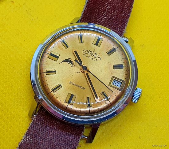 Часы Cornavin, Корнавин, Восток ранние, калибр 2214, редкие, на ходу. Распродажа личной коллекции часов, лот 17