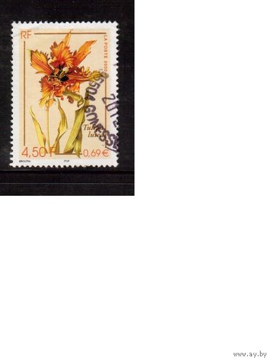 Франция-2000 (Мих.3476) ,  гаш. , Флора,Цветы