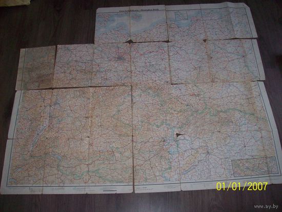 Карта немецкая 1944 года