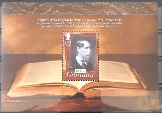 2012 200-я годовщина рождения Чарльза Диккенса, 1812-1870- Гибралтар