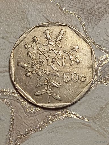 Мальта 50 центов 1992 года .