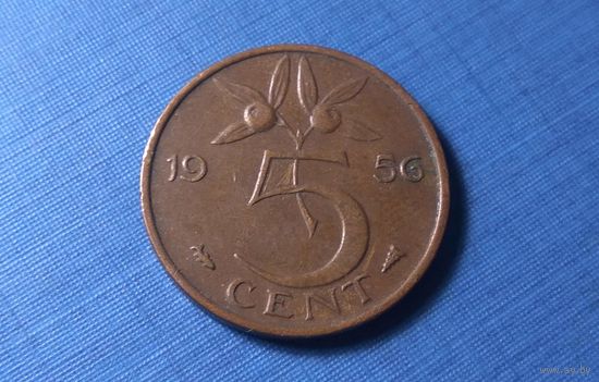 5 центов 1956. Нидерланды.