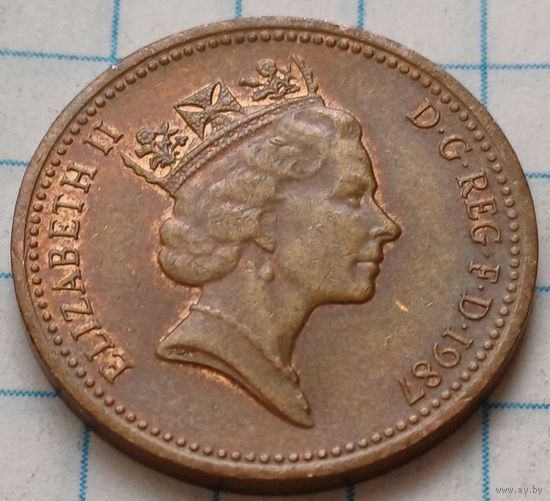 Великобритания 1 пенни, 1987       ( 2-5-8 )