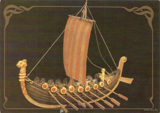 Древненовгородское речное судно. Из истории мореплавания, 1988