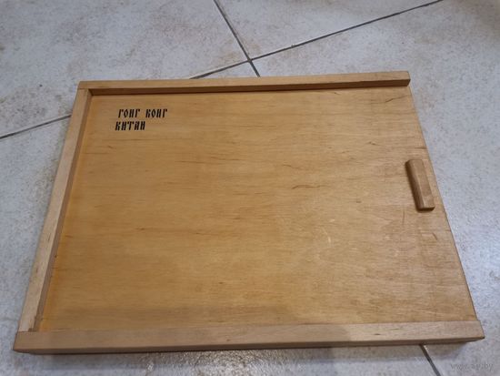 Коробка с крышкой для хранения монет дерево 11