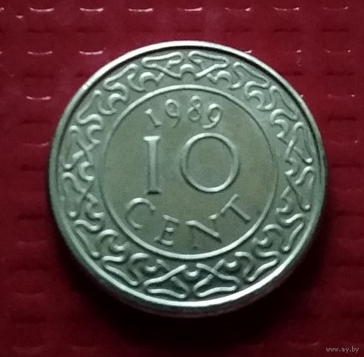 Суринам 10 центов 1989 г. #40119
