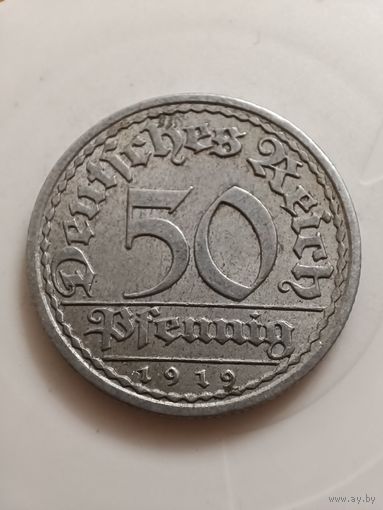 Германия 50 пфеннингов 1919 год А