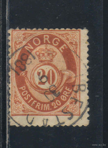 Норвегия 1877 Почтовый рожок Стандарт Эре #27