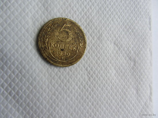 5 копеек 1930 бронза (1) .
