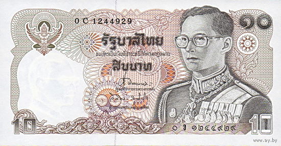 Таиланд 10 бат образца 1980 года UNC p87(12)