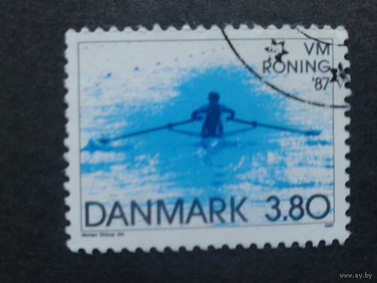 Дания 1987 гребля, скиф