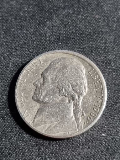 США 5 центов 1986  P