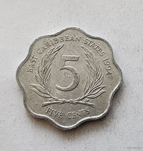 Восточные Карибы 5 центов, 1994