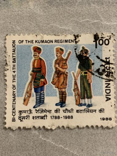 Индия 1988. 200 летие четвёртого батальона Kumaon Regiment