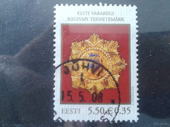 Эстония 2008 Орден с гос. гербом