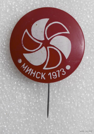 Значок. Выставка Сделано в Польше. Минск 1973 год #0191